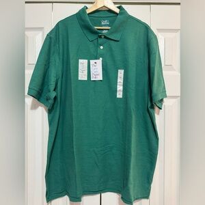 Croft & Barrow Green Polo Shirt Casual Comfort